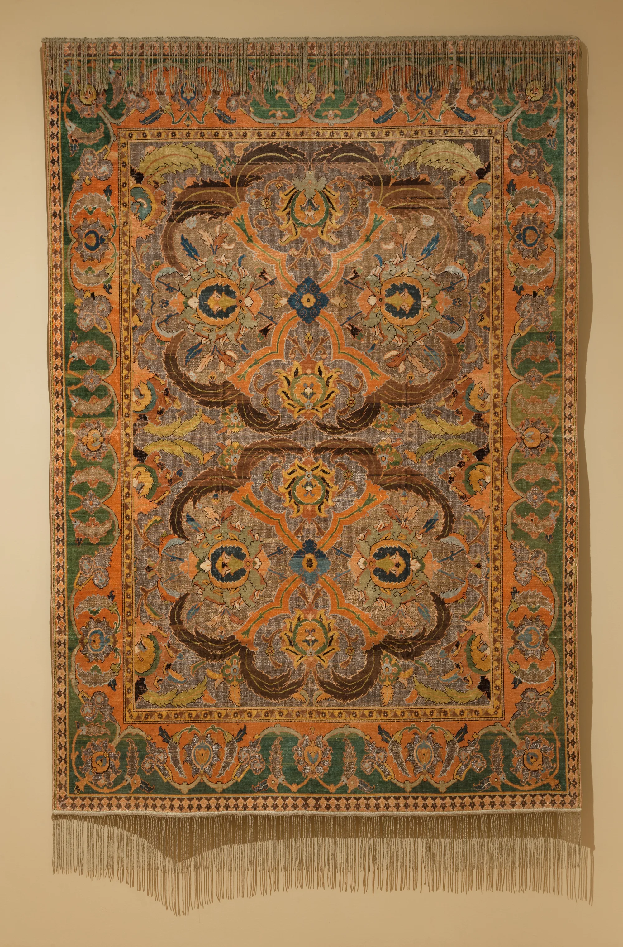 Persian workshop — Royal Carpet with Silk and Metal Thread. The Cleveland Museum of Art, CC0.