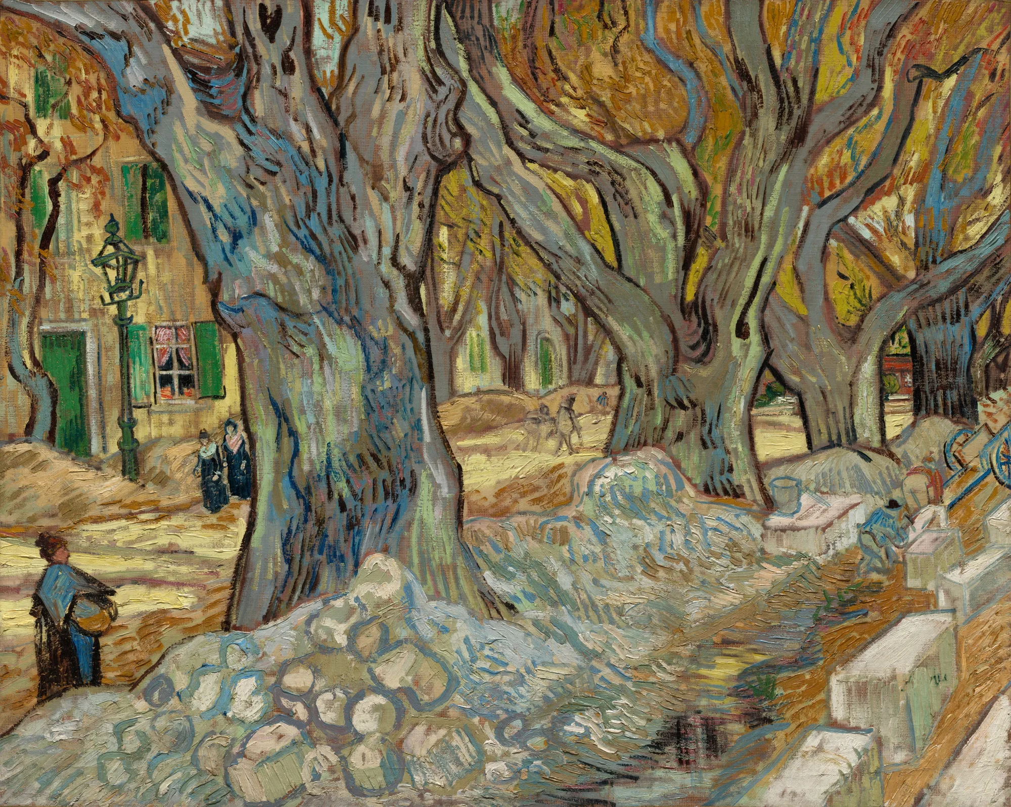 Vincent van Gogh — Wielkie platany. The Cleveland Museum of Art, CC0.