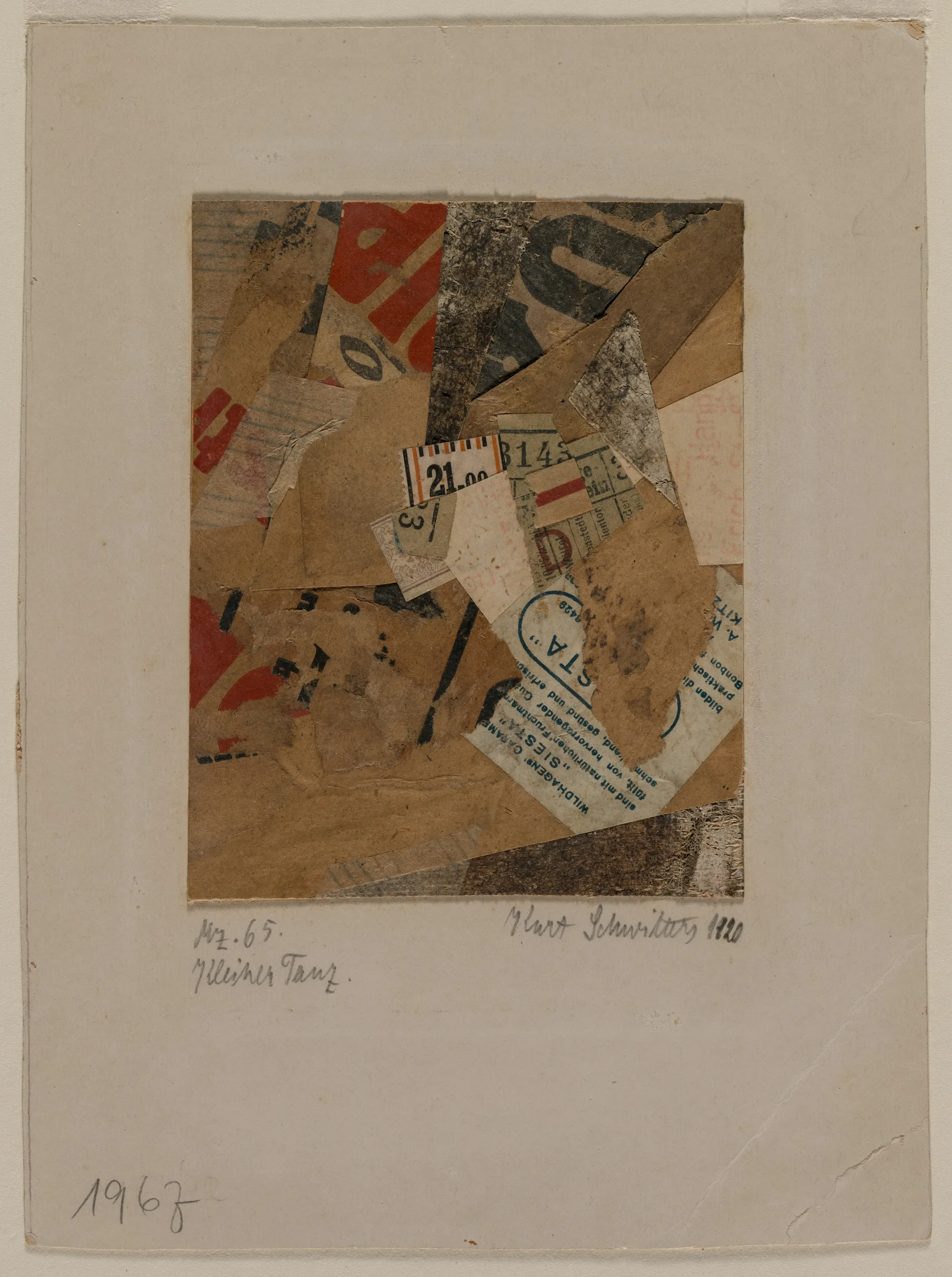 Kurt Schwitters — Little Dance. The Cleveland Museum of Art, CC0.