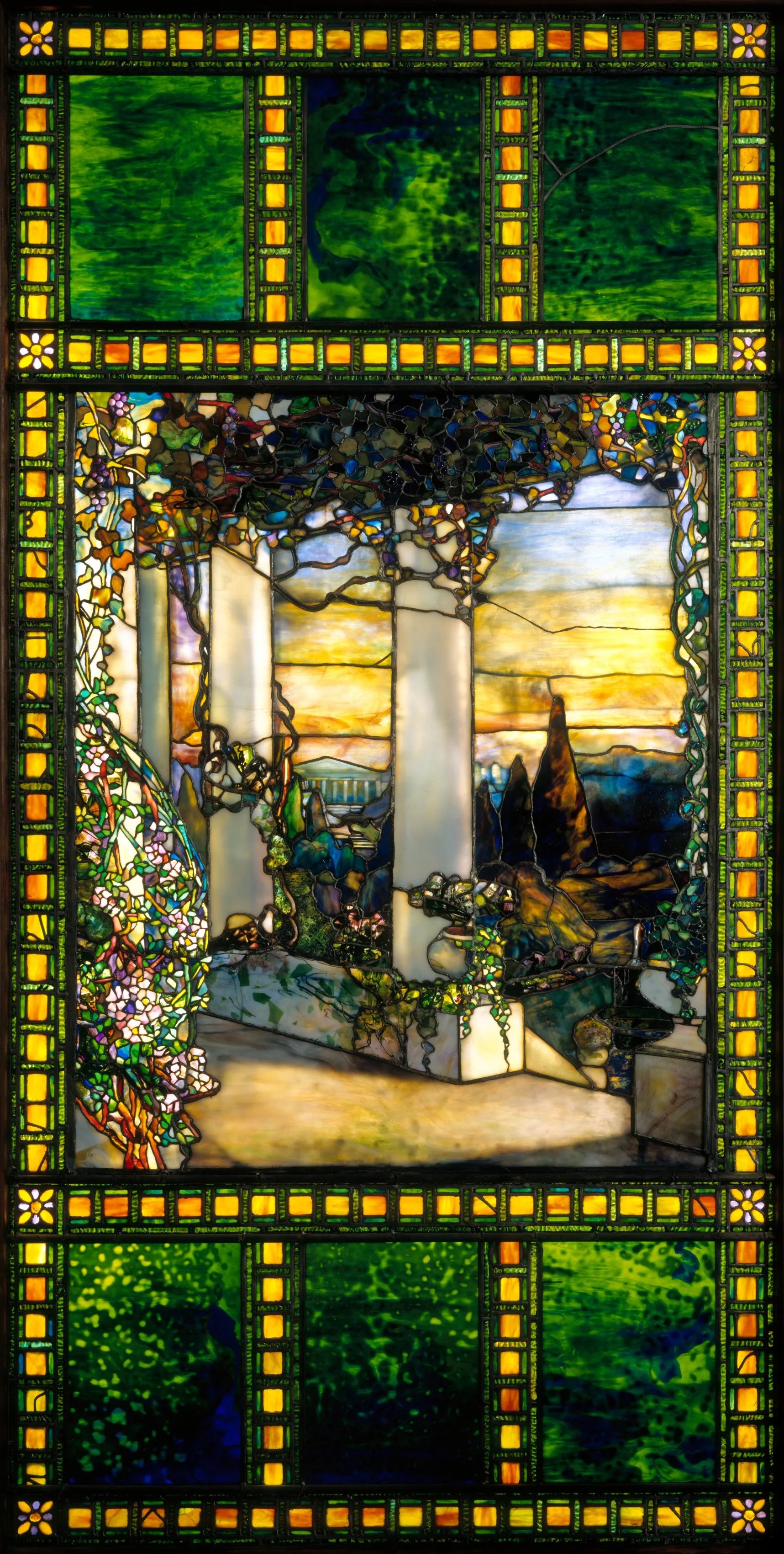 Tiffany Glass & Decorating Company — Witraż z domu Hinds. The Cleveland Museum of Art, CC0.