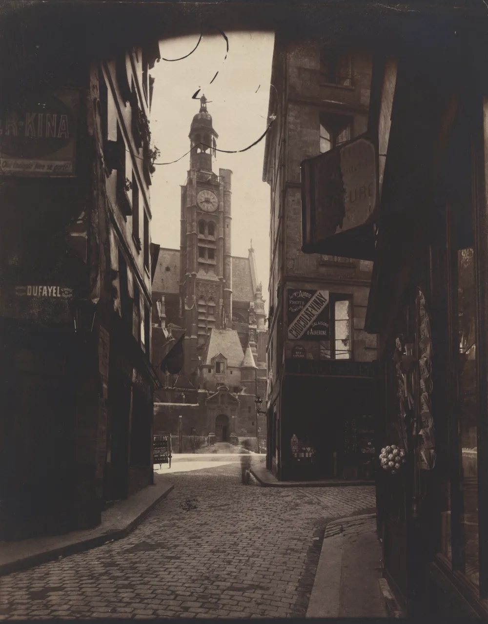 Eugène Atget — Rue de la Montagne-Sainte-Geneviève. The Cleveland Museum of Art, CC0.