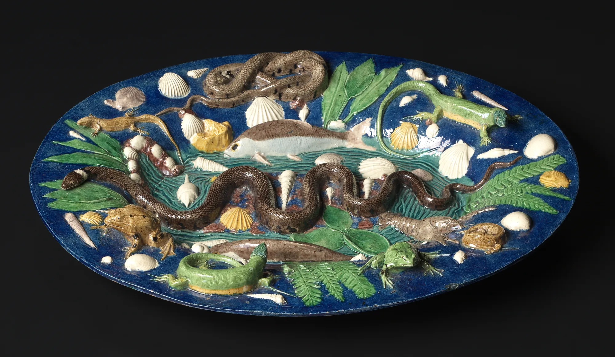 Circle of Bernard Palissy — Platter. The Cleveland Museum of Art, CC0.